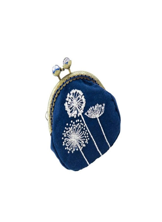 HEALLILY 1 Set Coin Purse Embroidery Pouch Making Kit Lock Embroidery Tool DIY Coin Bag (Dandelion Style) - Image 3