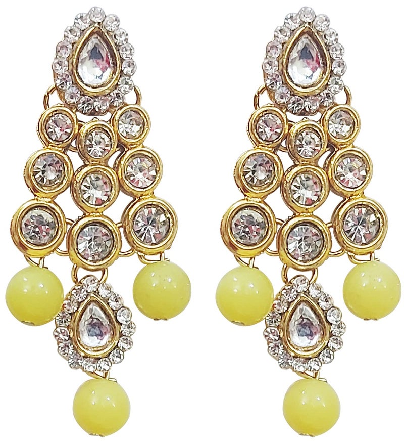 CHRISHAN Store gold plated designer stone pearl necklace set for women and girls. - Image 5