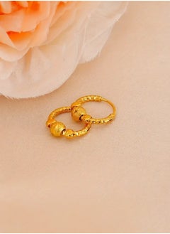 GOLDMAX Elegant 21k Gold Plated Small Earrings For Women  - Image 5