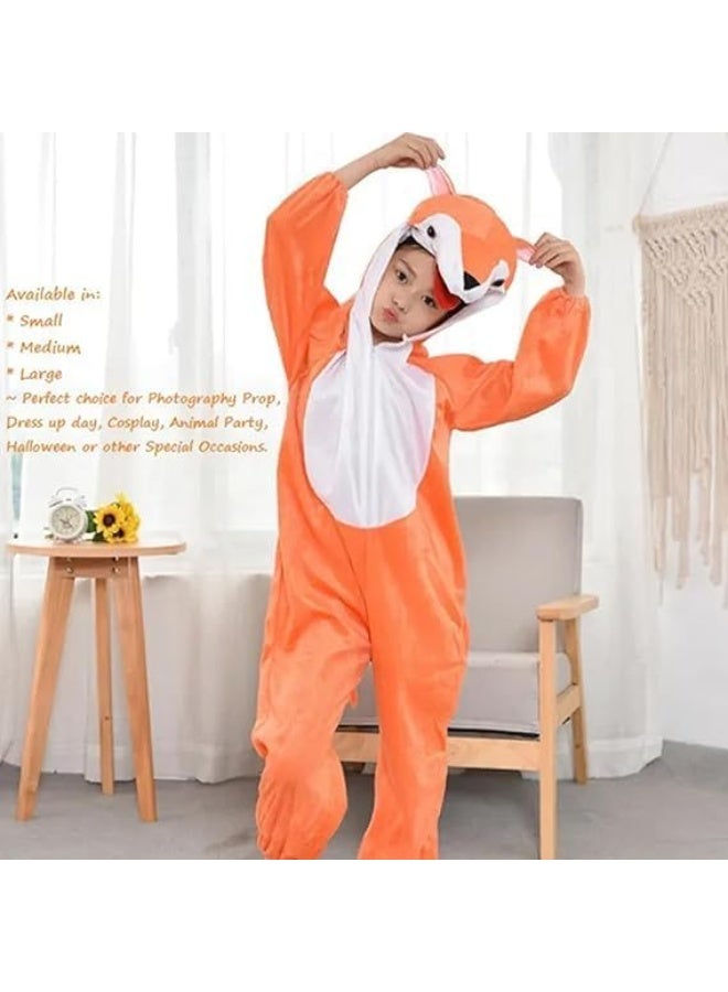 زي ثعلب BrainGiggles للأطفال من عمر سنة إلى ٨ سنوات | أزياء حيوانات للأطفال | زي ثعلب للهالوين للأولاد والبنات | زي ثعلب تنكري للأطفال الصغار والرضع