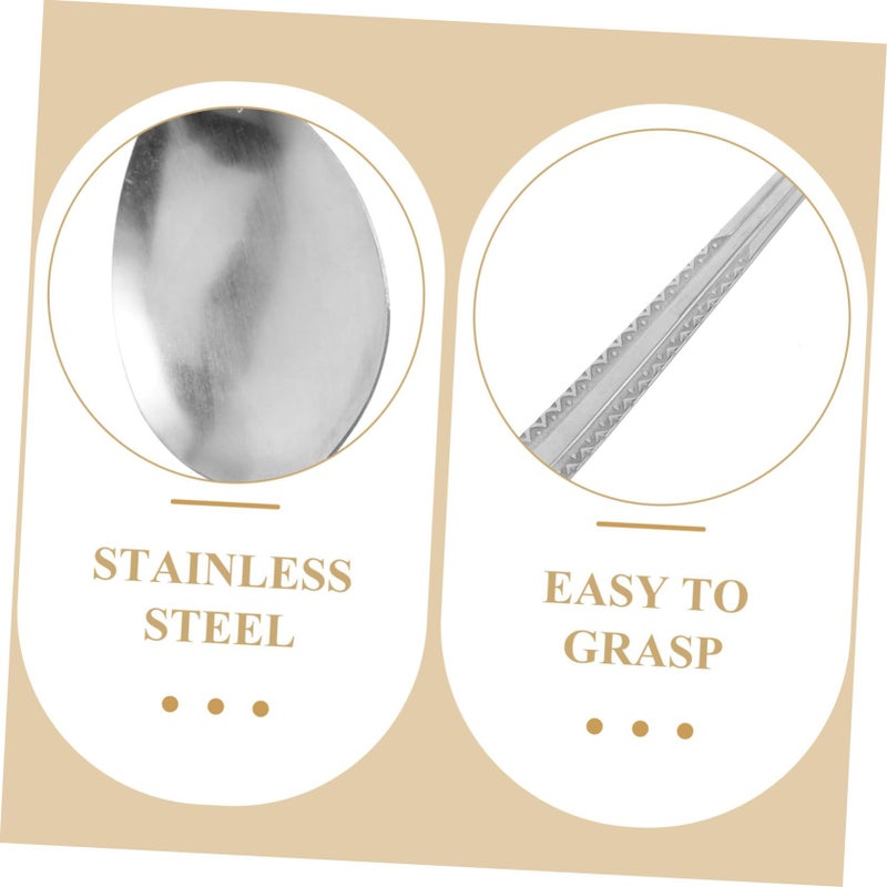 Adaptive Utensil Spoon For Elderly Disabled Non Portable With Strap Ergonomic Handheld Design Easy Eating Aid Rehabilitation Daily Use As Shown - Image 4