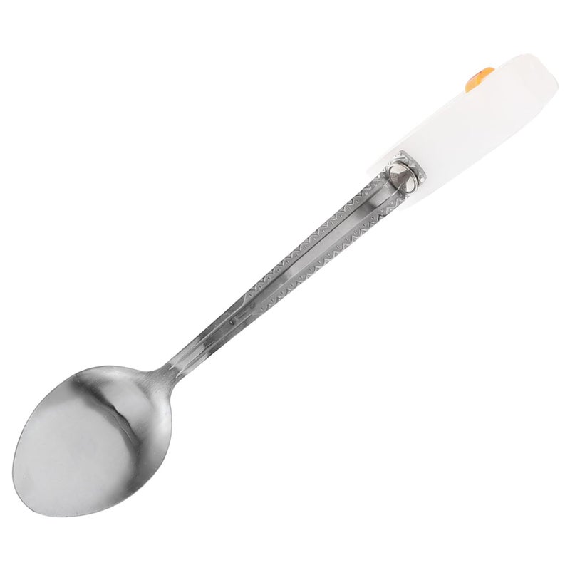 Adaptive Utensil Spoon For Elderly Disabled Non Portable With Strap Ergonomic Handheld Design Easy Eating Aid Rehabilitation Daily Use As Shown - Image 2