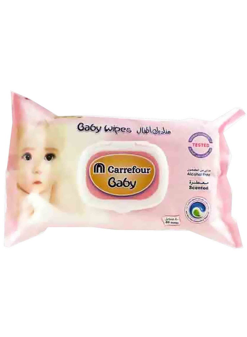 مناديل أطفال معطرة خالية من الكحول 80