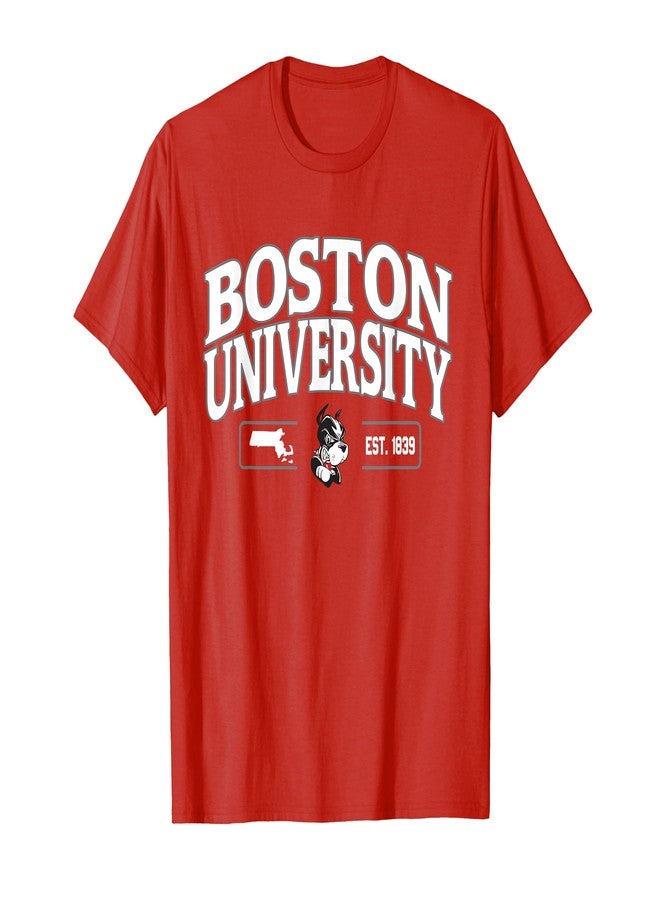 Boston Terriers Classic EST 1839 Arch Over - Boston U T-Shirt