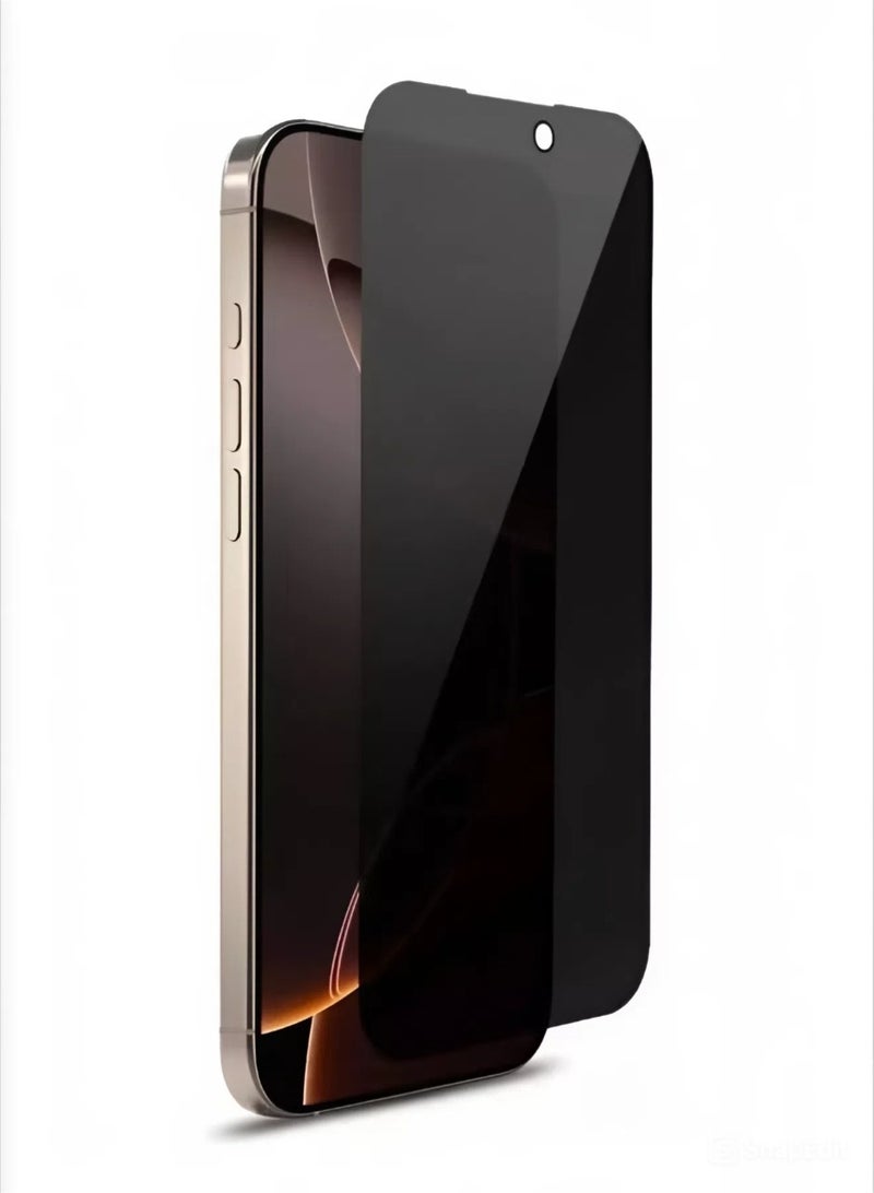 Privacy Screen Protector for iPhone 16 Pro, 9H Hardness Tempered Glass Anti-Spy Layer, by S-TOP - Image 1