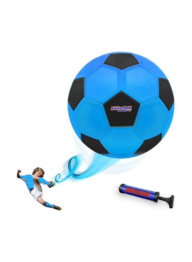 Kickerball Curve and Swerve Soccer Ball/Football Toy - Kick Like The Pros, Great Gift for Boys and Girls - Perfect for Outdoor & Indoor Match or Game, Blue - Image 3