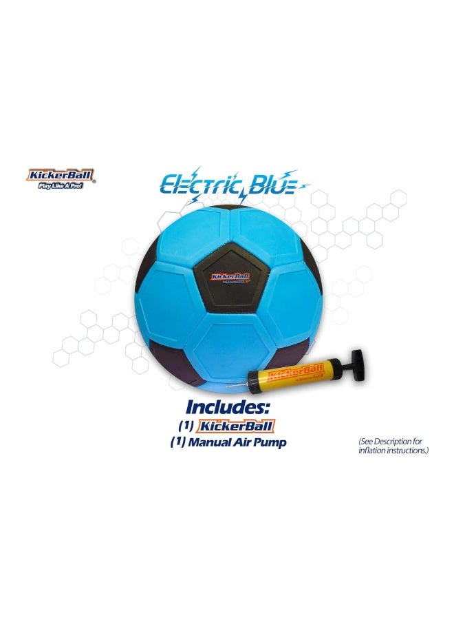 Kickerball Curve and Swerve Soccer Ball/Football Toy - Kick Like The Pros, Great Gift for Boys and Girls - Perfect for Outdoor & Indoor Match or Game, Blue - Image 1