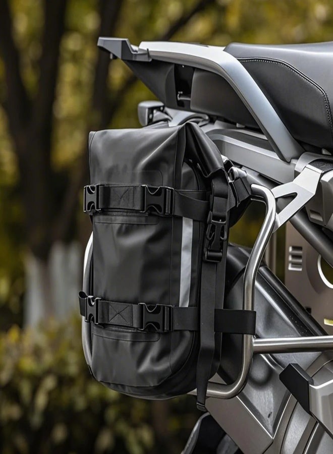 WEST BIKING Motorcycle Bumpers Bag Waterproof 5L Motorcycle Side Frame Bag Motorcycle CrashBar Bag Universal Motorcycle Riding Tools Storage Bag Motorcycle Accessory - Image 3