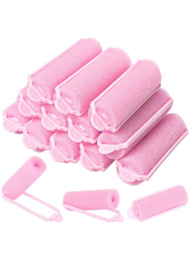 Pengxiaomei 12 Pcs Foam Sponge Hair Rollers 2.4 Inch Hair Curlers to Sleep In Soft Sleep Rollers Hair Curlers for Curls Style Heatless Hair Curler Christmas Party Hairstyles  - Image 1