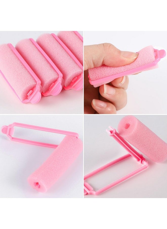 Pengxiaomei 12 Pcs Foam Sponge Hair Rollers 2.4 Inch Hair Curlers to Sleep In Soft Sleep Rollers Hair Curlers for Curls Style Heatless Hair Curler Christmas Party Hairstyles  - Image 3