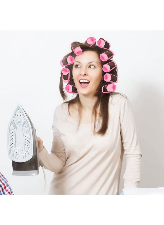 Pengxiaomei 12 Pcs Foam Sponge Hair Rollers 2.4 Inch Hair Curlers to Sleep In Soft Sleep Rollers Hair Curlers for Curls Style Heatless Hair Curler Christmas Party Hairstyles  - Image 5