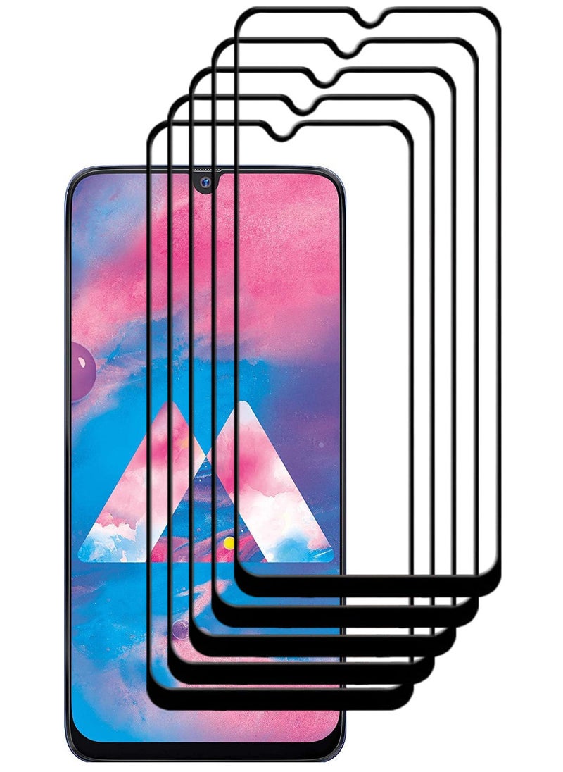 ACLIX 5 Pieces Antistatic ESD Dustproof Premium Quality High Definition Tempered Glass Screen Protector Designed For Samsung Galaxy M30 - Image 1