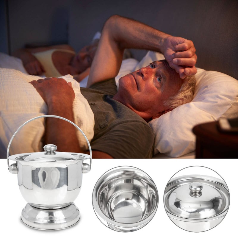 Stainless Steel Portable Urinal Pot with Handle Odor Blocking for Home Travel Easy Clean - Image 5