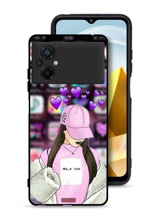 Tolwak Xiaomi Poco M5 4G Protective Case Cover Anti Social Club  - Image 1