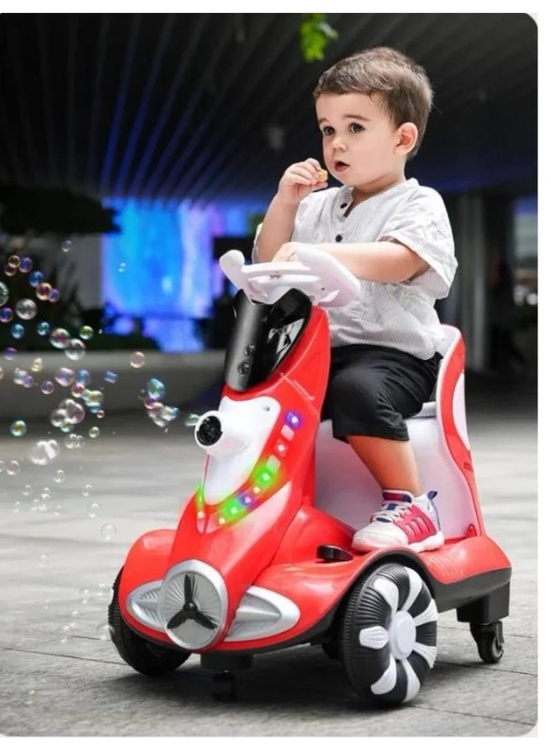 لعبة مرح  سيّارة كهربائية للأطفال مع فقاعات وأضواء LED – متعة كهربائية للأطفال - Image 3