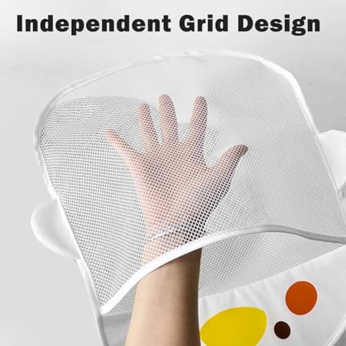 BATH TOY ORGANIZER FOR SHOWER, HANGING MESH BATHTUB TOY HOLDER ALLOWS BABY BATHTUB TOYS TO DRY FASTER, BATHROOM TOY ORGANIZER(WHITE DUCK) - Image 5