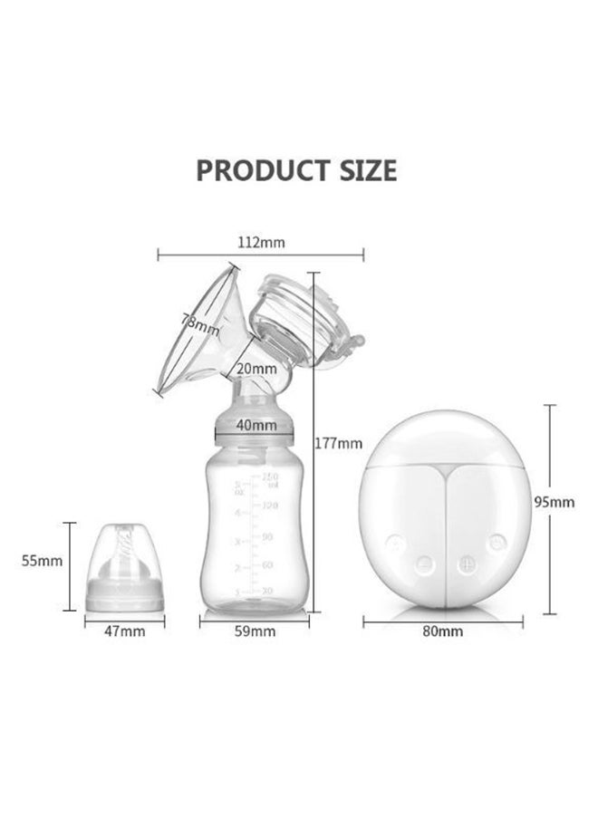 kiddoz Bb15 Electric Breast Pump 150Ml Baby Bottle In Pink  - Image 2