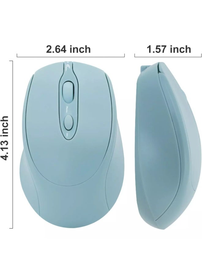 نينغشي ماوس لاسلكي M256 ثنائي الوضع، مزود بخاصية النقر الصامت بتقنية البلوتوث - مستشعر بصري بدقة 1200 نقطة في البوصة، قابل لإعادة الشحن بمنفذ USB C - Image 3