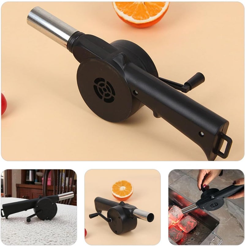 4pcs Hand Crank Blower for Camping Fire Bbq Fan Portable Outdoor Barbecue Blowing Tool Handheld Fire Starter - Image 3