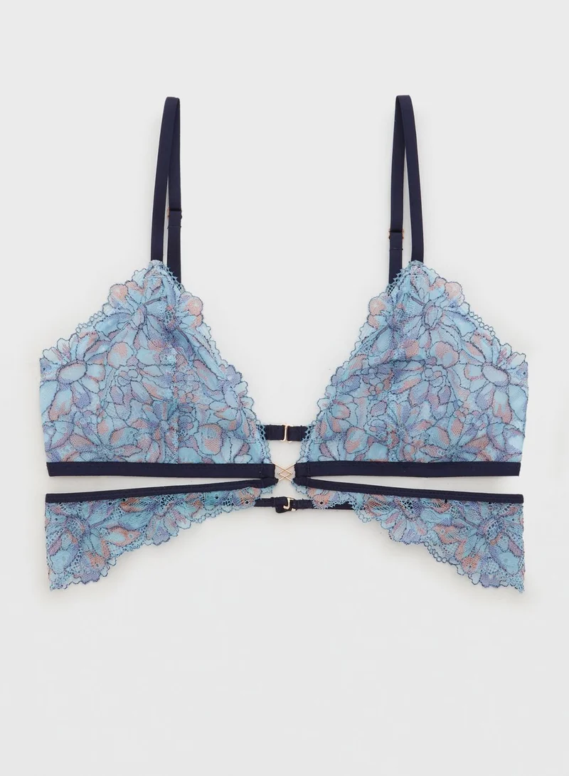 Aerie Lace Detail Triangular Bralette