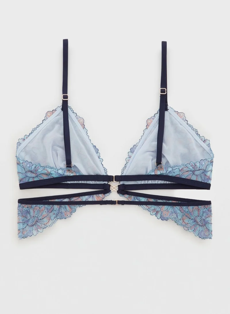 Aerie Lace Detail Triangular Bralette