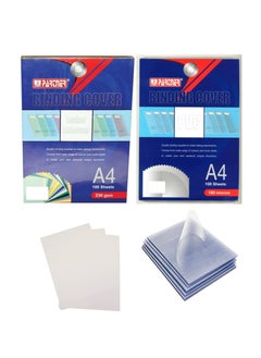 PARTNER 200-Piece A4 Size White Binding Sheet And Clear Sheet Set  - Image 1