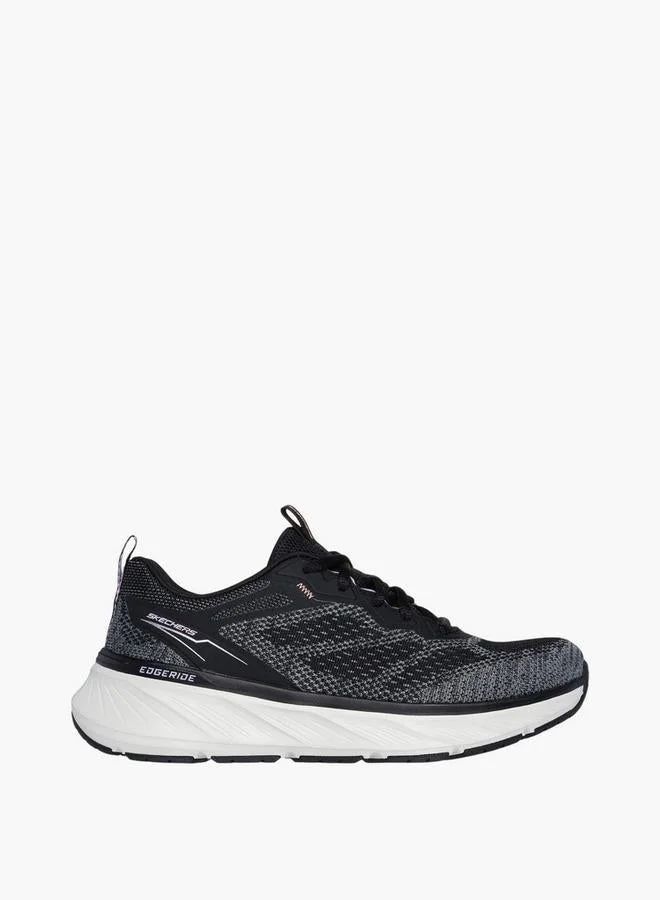 Women's EDGERIDE Lace-Up Sports Shoes - 150471-BKLV