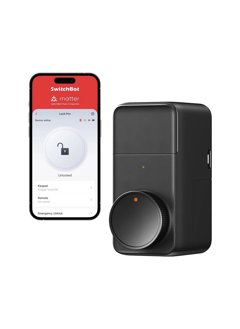 SwitchBot SwitchBot Smart Lock Pro, Keyless Entry Door Lock, Smart Door Lock Front Door, Electronic Smart Deadbolt,  - Image 1