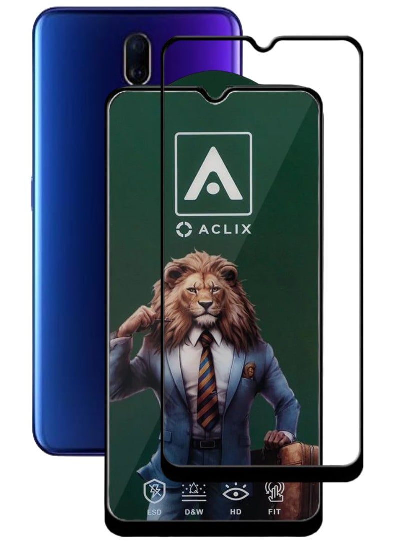 ACLIX Antistatic ESD Dustproof Premium Quality High Definition Tempered Glass Screen Protector Designed For Oppo F11 - Image 1