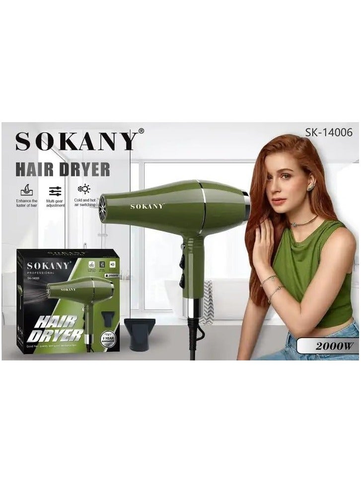 Sokany SK-14006 Professional Hair Dryer -2000W