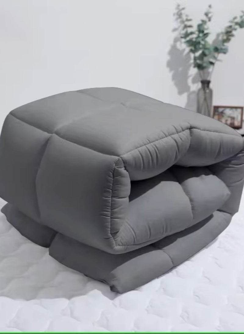 MAXQON Mattress Topper 6CM Thickness  Quilted Microfiber 600gsm, King/Queen/Double/Single Sizes, Color Grey  - Image 4