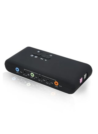 7.1 USB Sound Card with 3.5mm Audio Jacks, 48KHz Sample Rate, 8-Channel DAC, 2-Channel ADC, S/PDIF Input and Output, Loop-Back Support, Standalone Cmedia Software for Windows Only - pzsku/ZE2C8A0311430E32117DAZ/45/_/1708400932/914846c7-83eb-4f2b-b99e-cf3f70032653