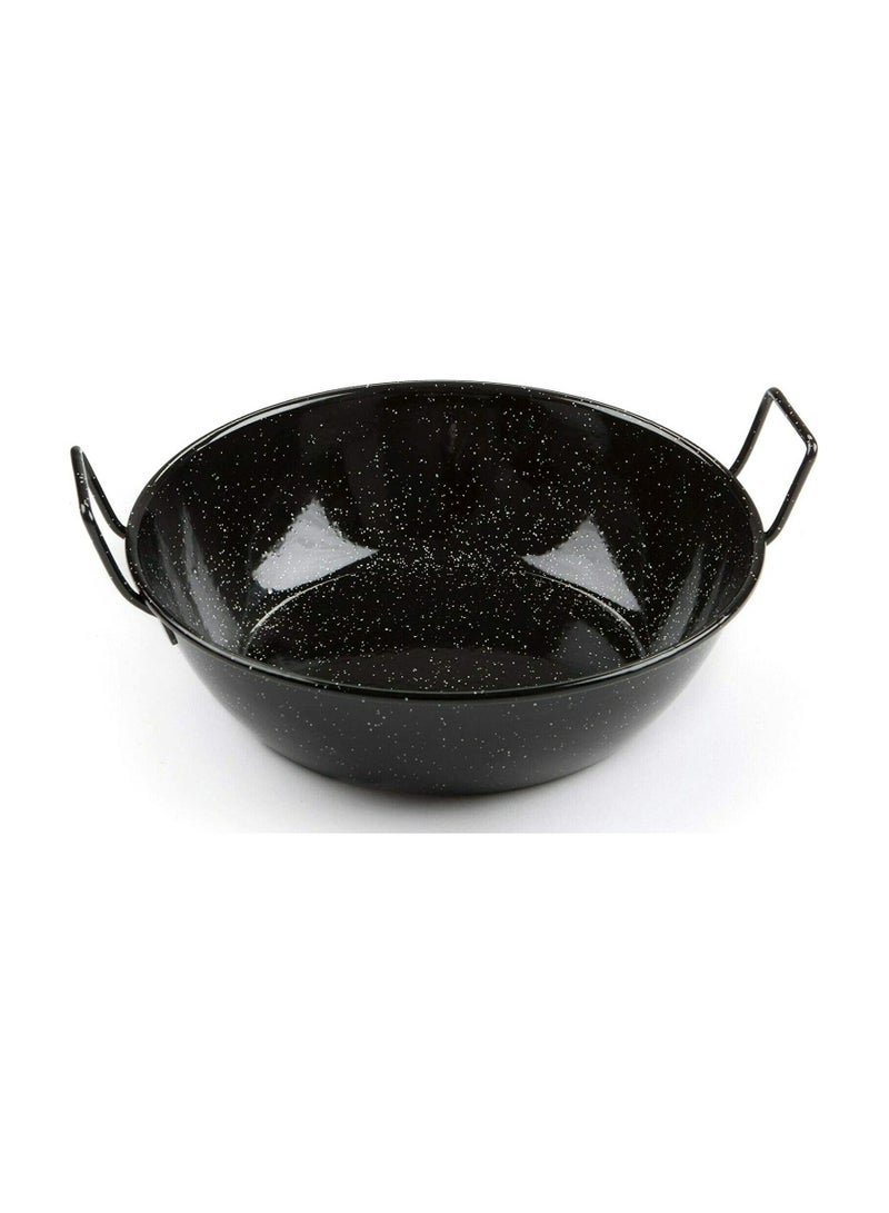 Ilsa Deep Frying Pan With Handle 24 Cm Enameled Carbon - Made in Spain - Image 2