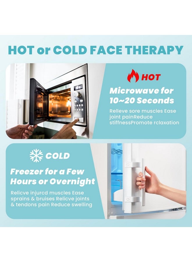 RelaxCoo Cold Face Eye Mask Ice Pack Reduce Face Puff,Dark Circles,Gel Hot Cold Compress,Face SPA for Woman Sleeping, Pressure, Headaches, Skin Care - Image 5