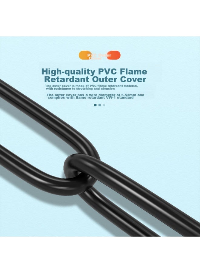 Shengwei Cat5e Ethernet Cable, 100mbps Flame-retardant Network Connection Cable, Cat5e Patch Cord, Computer Broadband Connection Cable, 5 Meters, Wlc1005g - Image 4