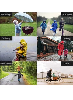 SYOSI Waterproof Rain Coat, EVA Portable Rain Poncho, for Girls Boys Toddler Rainwear Rain Jacket Cape, Reusable Children Raincoat for Outdoor Climbing Cycling Hiking Camping.  - Image 5