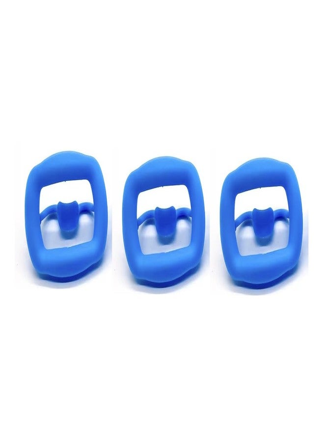 Impressive Smile 3 Pcs Silicone Mouth Opener (BLUE - Image 1