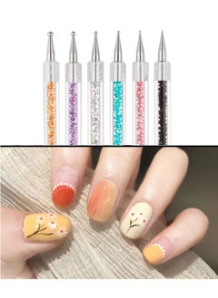Ant 6 Piece Double Ended Nail Art Brushes, Double Ended Nail Liner Brush Dotting Pen Nail Art Point Drill Drawing Tools, Double Ended Nail Art Brushe for DIY Nail Art Designs  - Image 4
