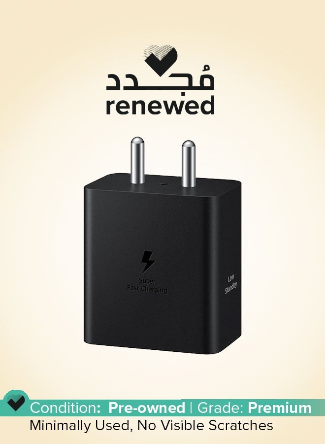 Samsung Renewed - Original 45W Type-C Travel Adaptor with Cable, Black black - Image 1