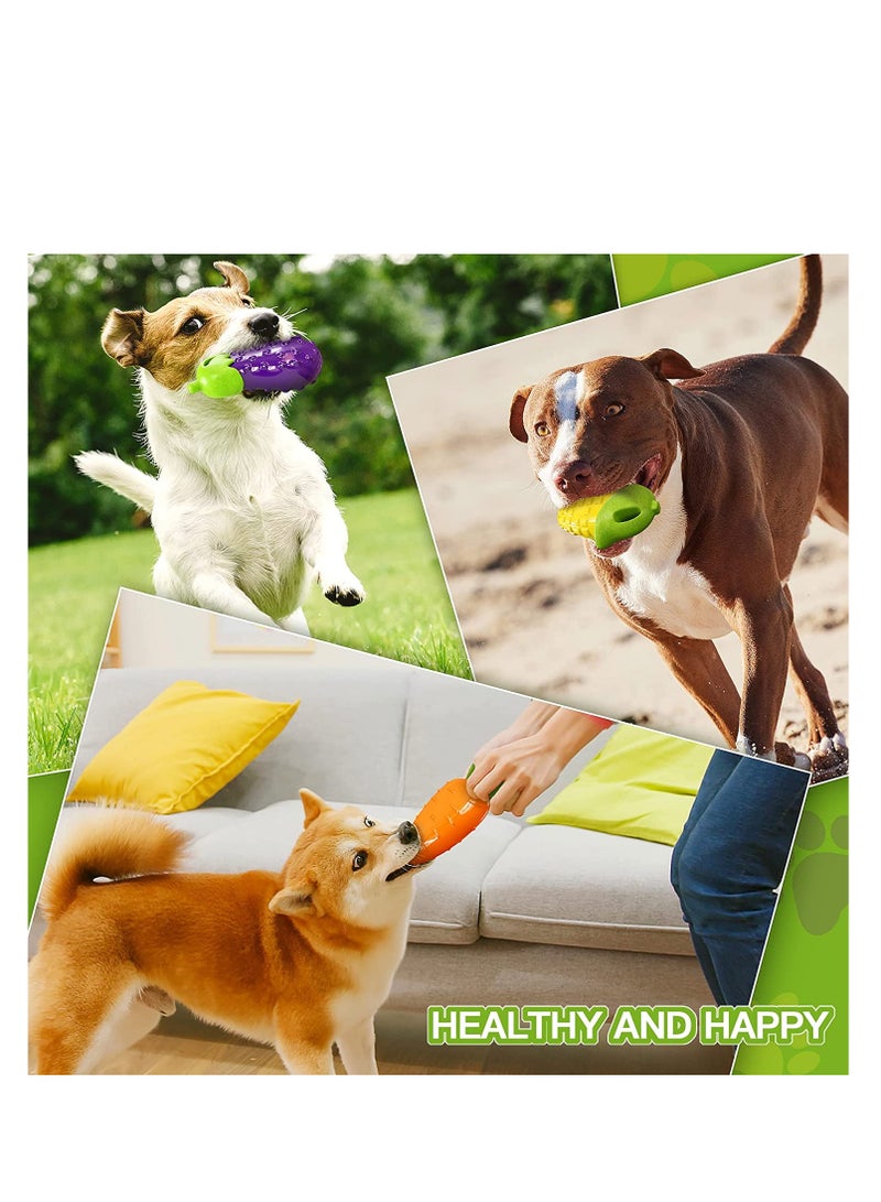 SYOSI Dog Toys for Aggressive Chewers Large Medium Small Breed Dog Chew Toys for Aggressive Chewers Indestructible Tough Durable Dog Toys Pack with 3 Squeaky Toys and 1 Ring Toy Best Dog Gifts - Image 5