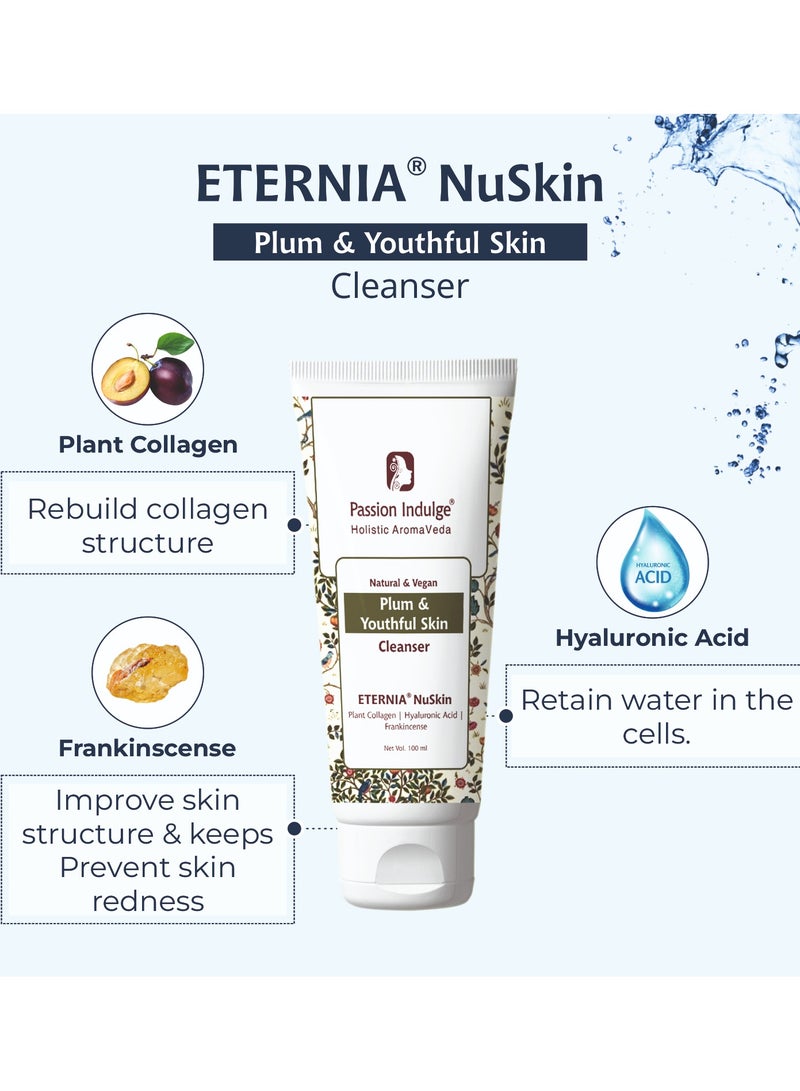 Passion Indulge Anti-ageing Face Cleanser - Eternia Nuskin Face Wash for Fine lines & Wrinkles,For Plum & Youthful Skin-100 ml - Image 2