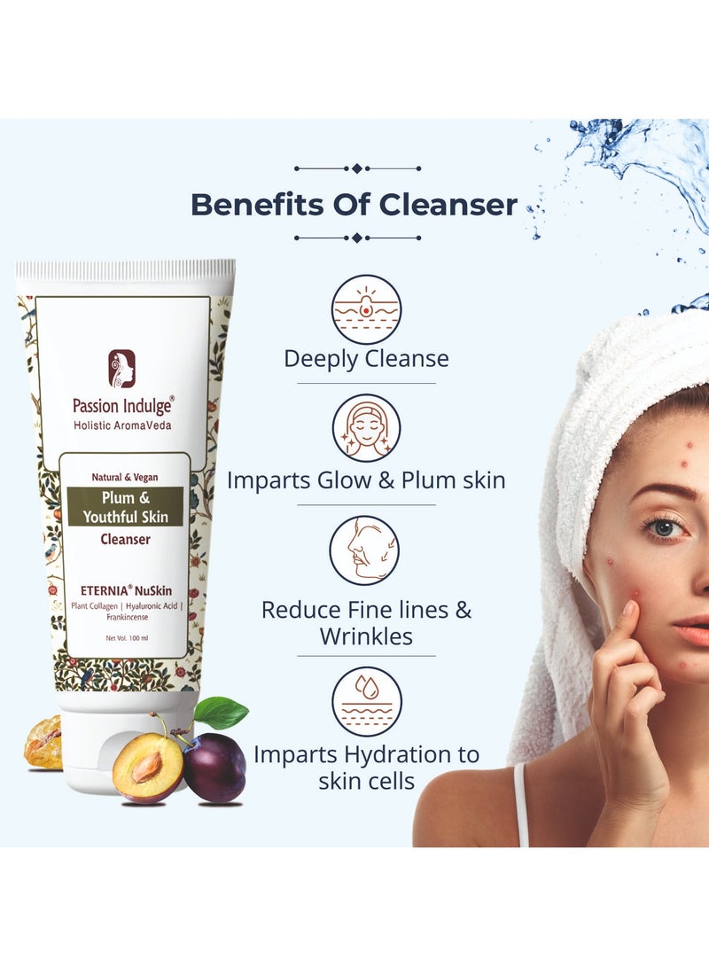 Passion Indulge Anti-ageing Face Cleanser - Eternia Nuskin Face Wash for Fine lines & Wrinkles,For Plum & Youthful Skin-100 ml - Image 3