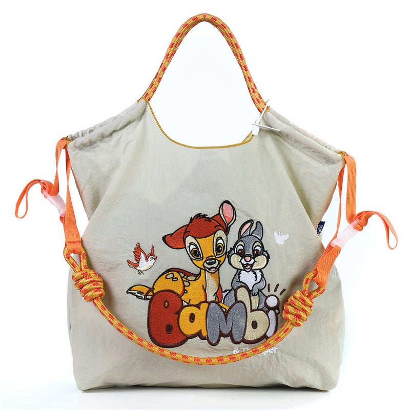 Bambi Fawn Internet Celebration Embroidered Shopping Bag Women'S Cartoon Fashion Environmental Protection Leisure All-Match Early Eight-Pass Shoulder Bag Trendy - Image 1