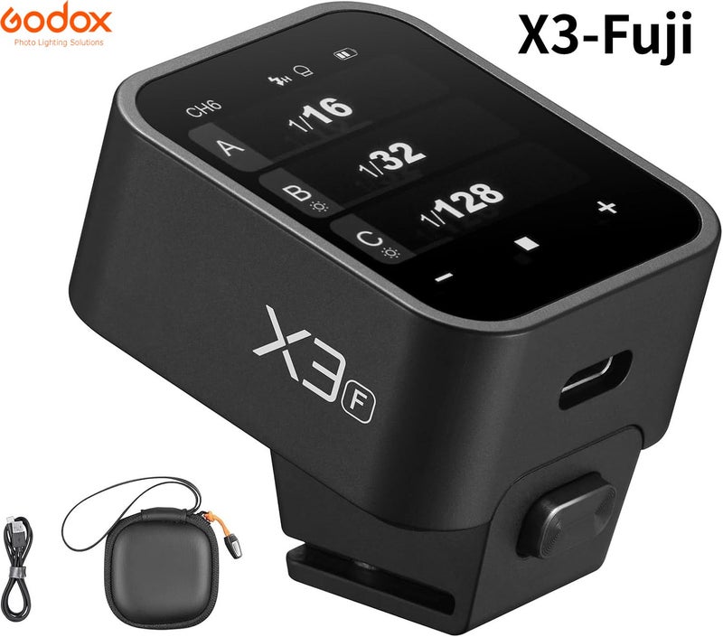 X3 Godox X3 Wireless Flash Trigger 2.4g, TTL HSS Transmitter with Touch Oled Screen, for Fuji - Image 1