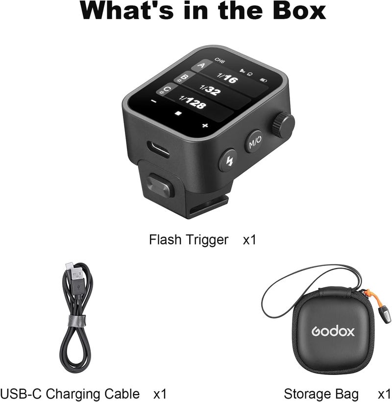 X3 Godox X3 Wireless Flash Trigger 2.4g, TTL HSS Transmitter with Touch Oled Screen, for Fuji - Image 3