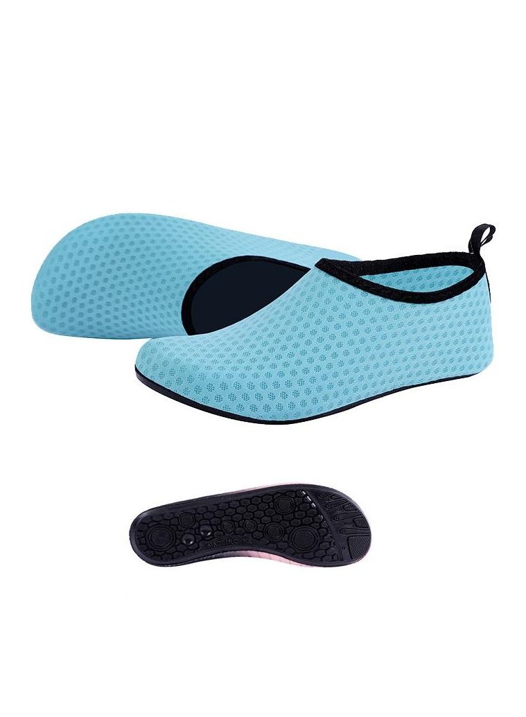 Loquat New Men/Women's Beach Shoes With Soft Soles, Anti Slip And Anti Cutting Yoga Shoes  Sky Blue 