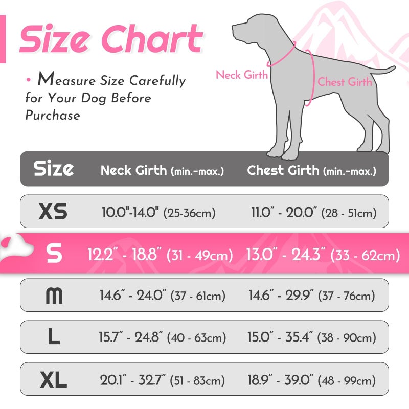 Eagloo Dog Harness Small Sized Dog, No Pull Service Vest with Reflective Strips and Control Handle, Adjustable and Comfortable for Walking, No Choke Pet Harness with 2 Metal Rings, Pink, S - Image 2