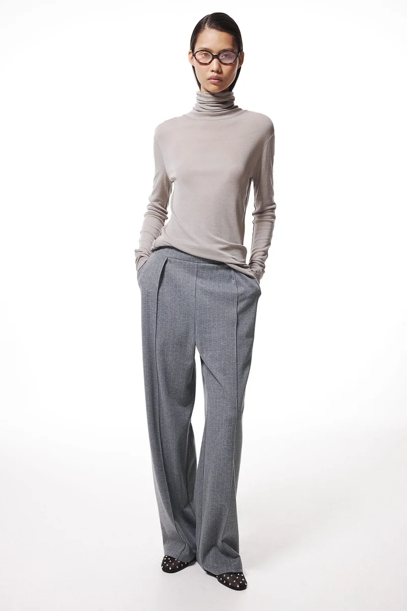 اتش اند ام High-Waisted Tailored Trousers