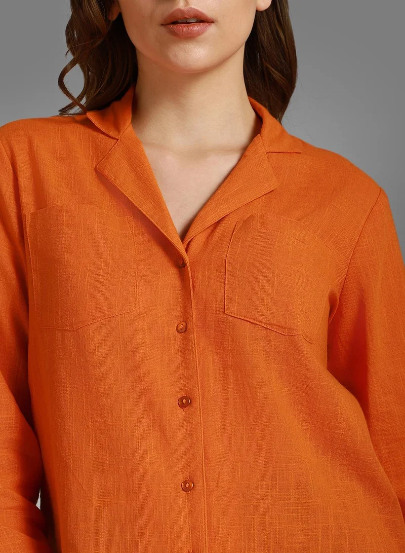 HIGH STAR Orange Women Orange Shirt for Women | Best Price UAE