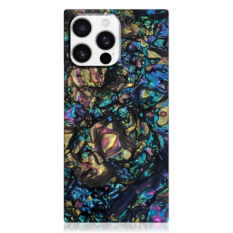 Flaunt Official Square Protective Case - Compatible with iPhone 16 Pro Max - Compatible with MagSafe & Wireless Charging - Drop-Tested & Shockproof - (Abalone Shell) - Image 1